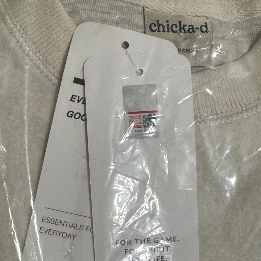 NSIB official WVU sweatshirt Chicka-d Cream with Navy Logo collegiate team - Picture 2 of 7